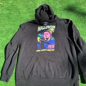Michael Myers Halloween 1978 True Terror Never Dies Neon Graphic Hoodie